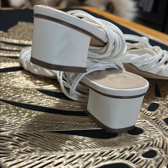 Elegant White Women's Sandals - Picture 2 of 5